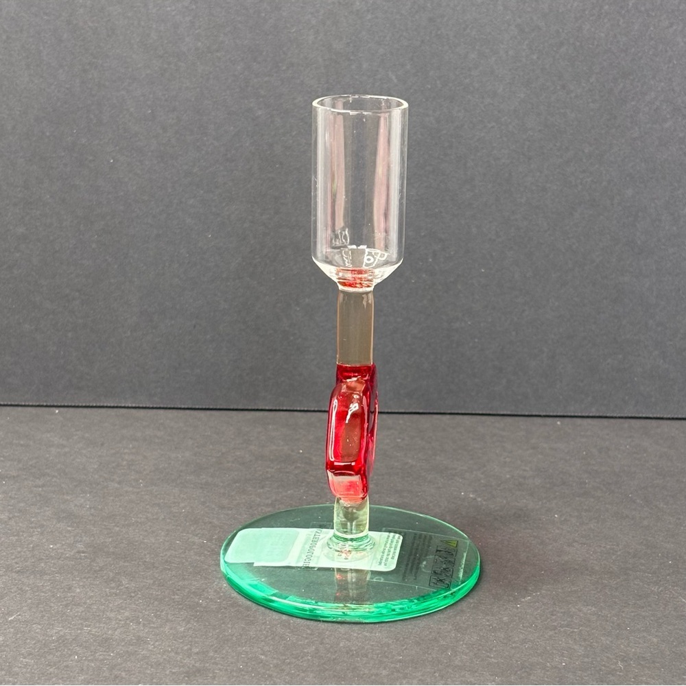 NWT Anthropologie Ceci Glass Candle Holder With Red Lips 5.25” - Picture 5 of 10